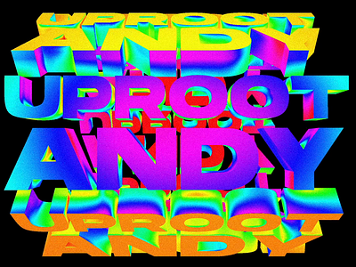 Uproot Andy 3d animation branding colors debut graphic design logo motion motion graphics