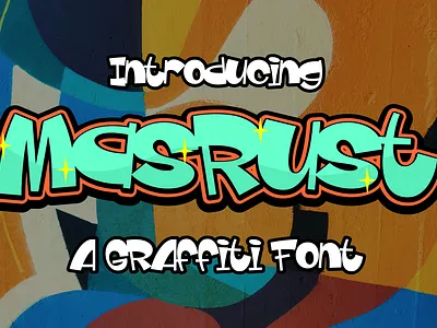 Masrust - Graffiti Font branding charakter cute design draw font graffiti graphic design illustration logo street vector