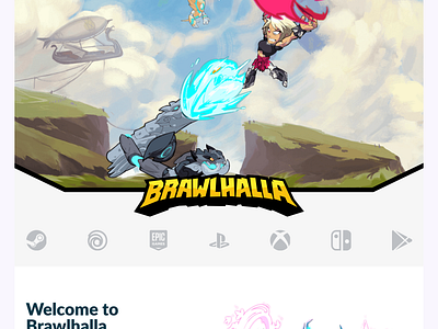 Brawlhalla Website - Redesign figma game ui uiux user interface website