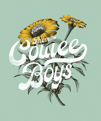 Them Coulee Boys Tee apparel band flowers graphic design illustration merch music nature t shirt type type lockup