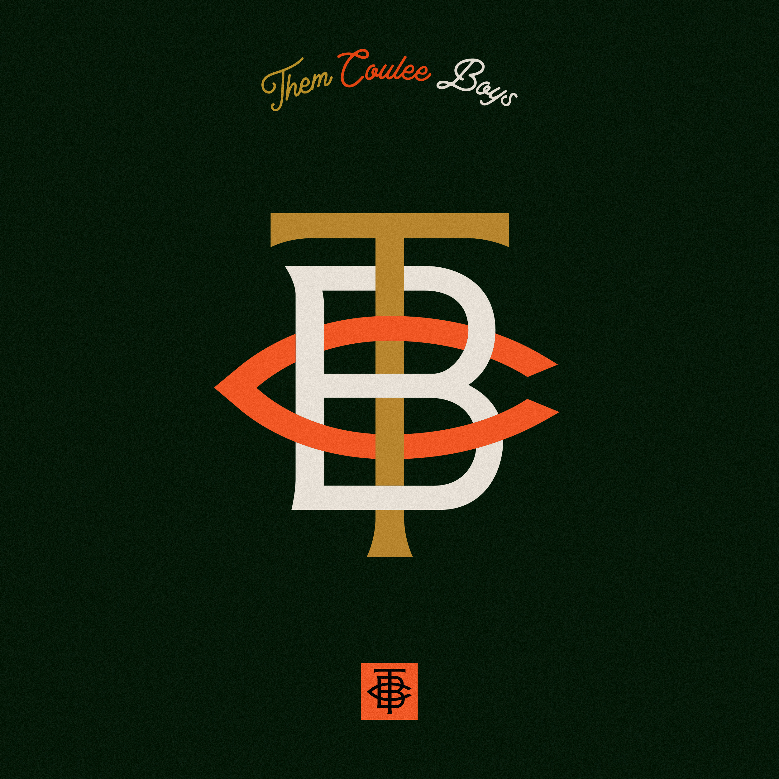 Them Coulee Boys - Monogram Hat apparel badge band baseball branding design graphic design hat letters logo merch merchandise monogram music type vector