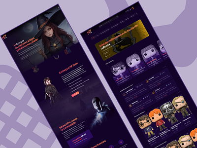 HP Zone harrypotter ui ux webdesign