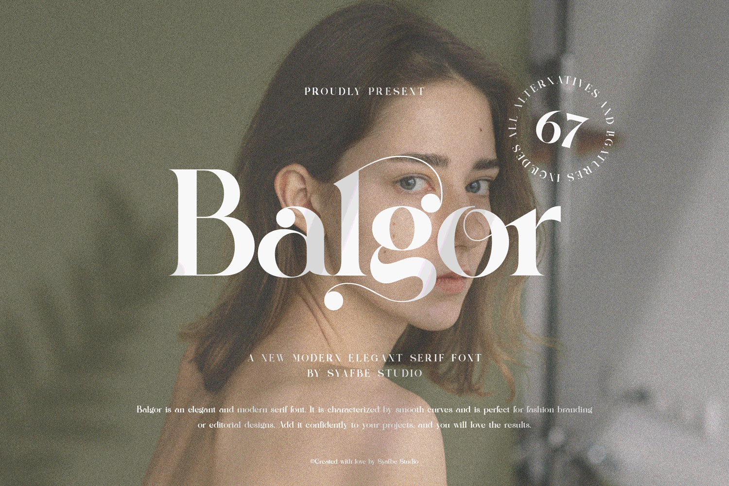 Balgor - Elegant Serif Font by Syafbe Studio on Dribbble