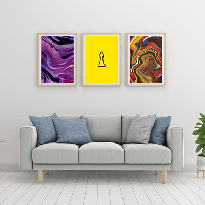 Chess King Wall Art and Wallpaper abstract chess art