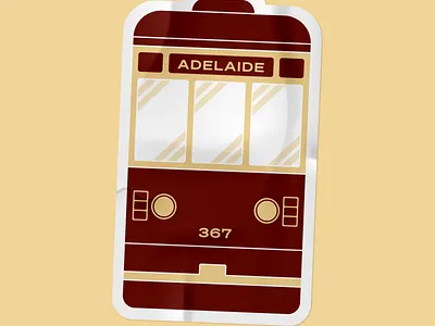 Dribbble challenge week 1 figma red tram transport yellow