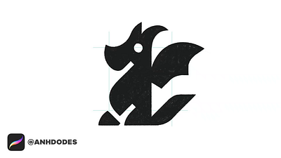 Modern Mythical Dragon Creature logomark design process 3d animation branding design graphic design illustration logo logo design logo designer logoadoni logodesign minimalist logo minimalist logo design motion graphics ui