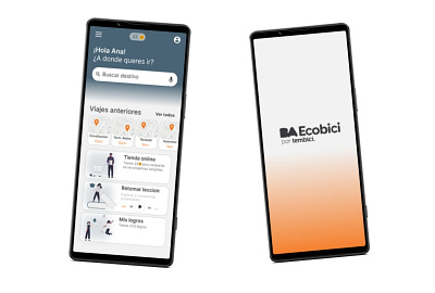Eco bici app app graphic design ui ux