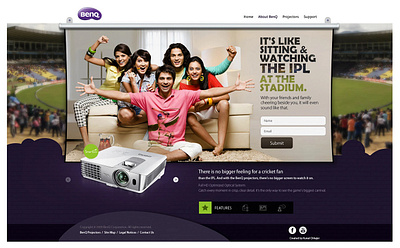 BenQ Home Projection Systems | Landing Page benq creative creative director creative layout creative website design electronics graphic design homepage kunal chhajer landing page microsite projector ui ui design ux web web design website design