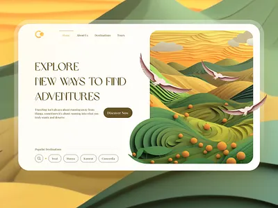 Travel Website ui