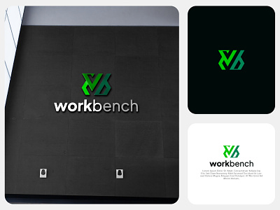 Workbench best logo branding design fashion logo flat graphic design green logo letter logo logo logo design modern vector w logo wb logo word mark logo