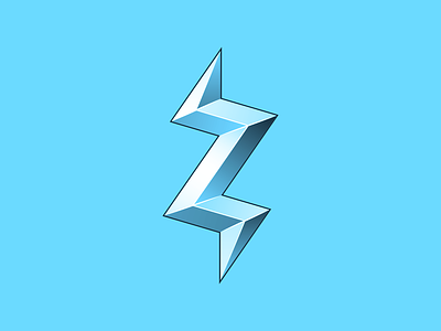 Zeus Lightning bolt branding electric electricity energy freeze graphic design letter lightning logo sparkle thunder z zeus