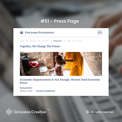 Daily Ui 51 - Press Page behance dribbble figma ui ux