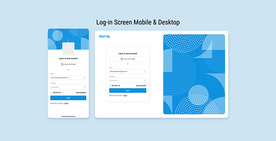 UI Screens for Login & User Profile authentication login minimalist design mobile app design ui user profile visual design web design
