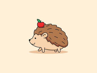Cute Hedgehog animal cartoon cute cute hedgehog design funny illustration logo