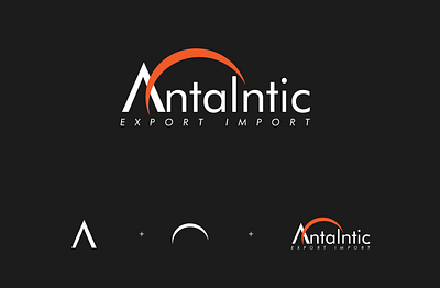 Antalntic Export Import Company Logo branding graphic design logo motion graphics