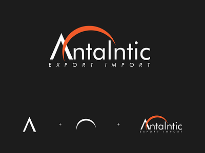 Antalntic Export Import Company Logo branding graphic design logo motion graphics