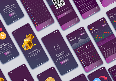 Wallet shield cryptocurrency figma mobile app ui ui design uiux design uiux mobile app ux ux design