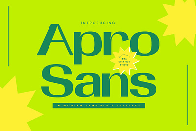 Apro Sans – A Modern Sans Serif Typeface sans serif font