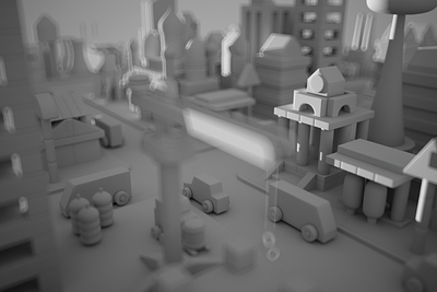3D City Modeling | Urban scene construction 3d city illustration modeling render rendering scene urban