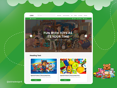 Toy selling website branding design toy website ui uiux web ui website website for toy