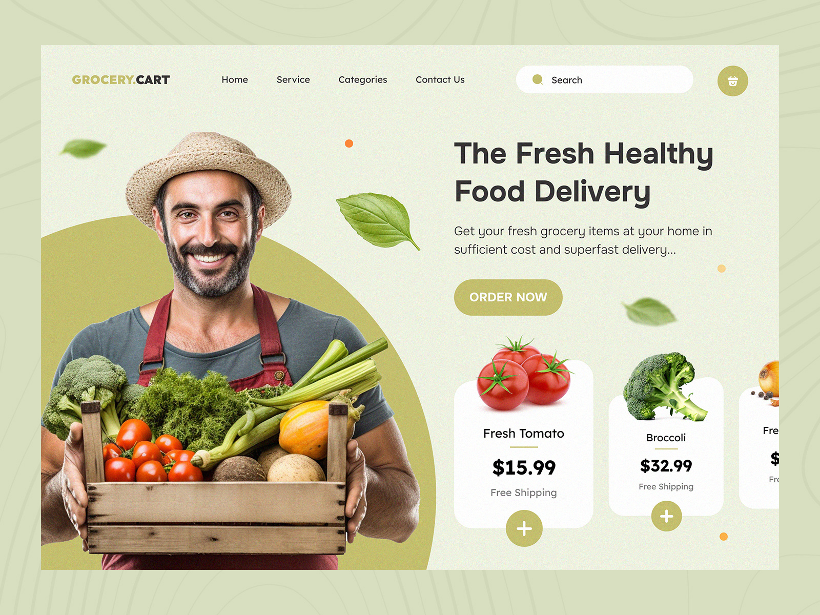 Grocery.Cart - online grocery delivery by Bacancy on Dribbble