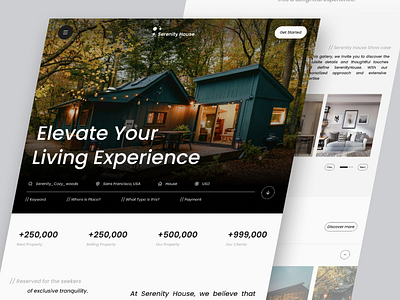 Serenity House Landing Page (2024) autolayout graphic design ui ux web design