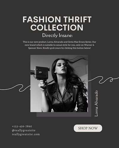 FASHION THRIFT COLLECTION SOCIAL MEDIA TEMPLATE creative