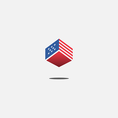 American Flag Logo Design america american branding flag graphic design logo united states usa