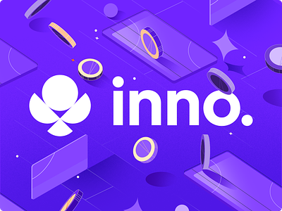 Inno - Logo design for the digital bank bank brand identity branding fintech graphic design illustration logo logo book logo design logo mark marketing startup visual identity