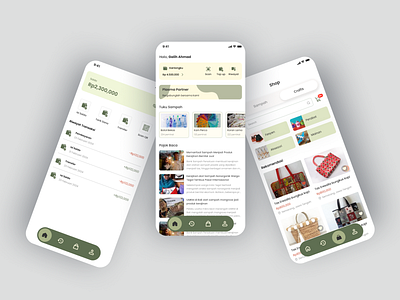 Dolpah - Sustainable Waste and Craft Marketplace application design mobile mobileapp ui uiux