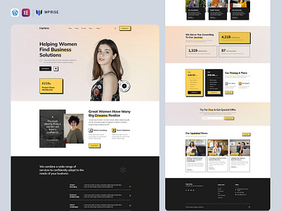 Capitaize – Business Consulting Elementor Template branding design elementor template graphic design ui web design