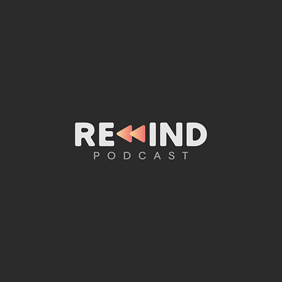 Rewind Podcast Logo Design branding graphic design logo podcast rewind