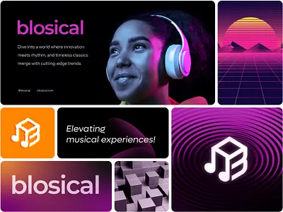 Blosical - Visual Identity arun kurian brand identity branding curious kurian logo logo design logo designer minimalist visual identity