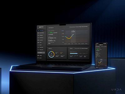 Enhanced User Experience for Young Traders banking blender cx dark ui dashboard data ecosystem finance financial fintech forex mobile app motion product design responsive trading ui user experience user interface ux