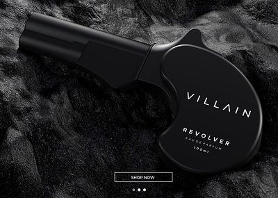 VILLAIN - Perfume Landing Page Redesign branding graphic design ui web design website revamp