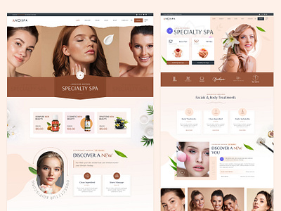 Beauty Spa & Wellness Salon beauty spa wellness salon beauy design logo psd spa ui ux wellness