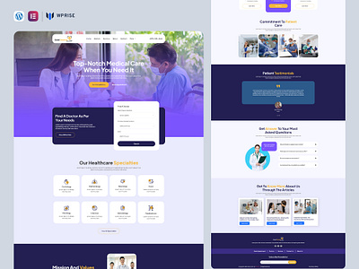 GoodDoctors – Medical & Healthcare Elementor Template branding design elementor template graphic design ui web design