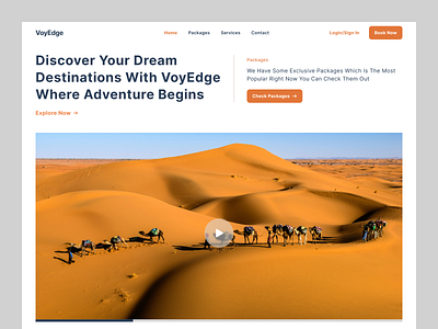 Travel Agency Landing page agency destination explore hero section homepage landing page tourism travel guide traveling ui ux vacation webdesign website