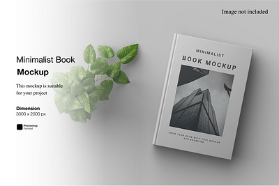 Minimalist Book Mockup perspective