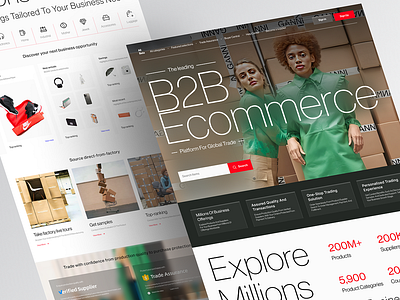 TradeHub: Where B2B Meets E-commerce 🛍️ app branding design graphic design illustration logo typography ui ux vector