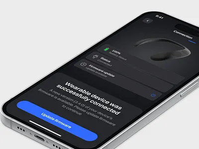 Invicta. Device updating screen battery bluetooth connection design device heath care ios medical medicine mobile mobile app onboarding power product design status ui updating userexperience userinterface ux