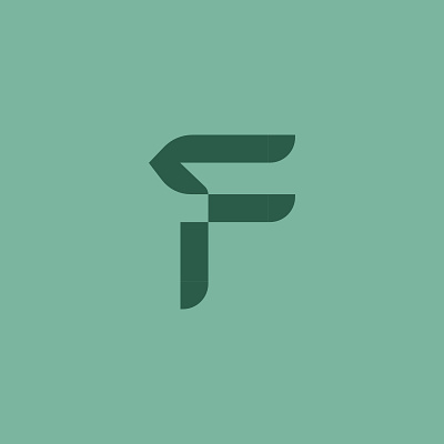 letter f logo branding design elegant graphic design leaf letter logo logo design minimalist monogram vector