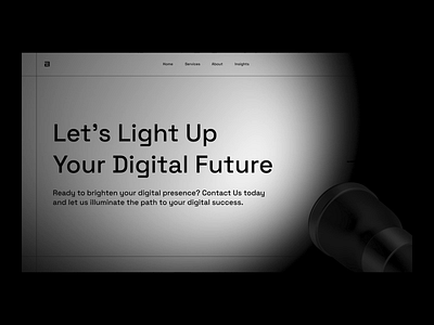 Flashlight Landing Page dark mode flashlight framer hero section landing page light light mode spline splinetool ui ui design ui ux ux design webflow website