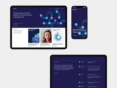 ODIN - Website clean design interface minimal scandinavian ui