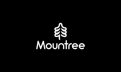 Mountree Logo branding logo design business logo logo logo design minimal logo minimalist logo mountain logo mountain tree logo mountree logo professional logo tree logo
