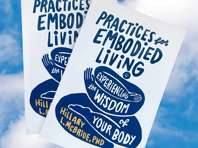 Embodied Living X Kelli Laderer bold books hand lettering mental health publishing