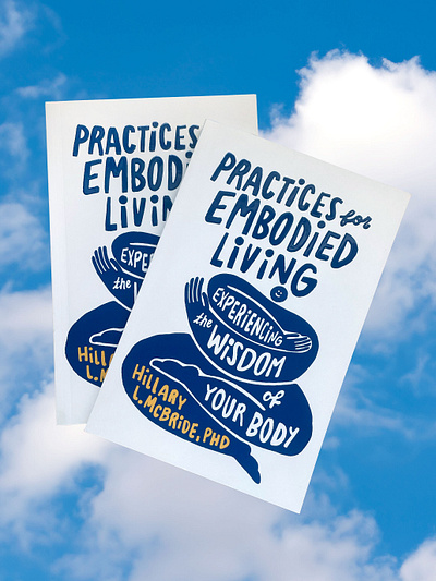 Embodied Living X Kelli Laderer bold books hand lettering mental health publishing