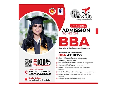 Motion Graphic Post Design for City University, BBA & MBA animation branding design graphic design illustration logo logo design modern logo design motion graphics ui vector website