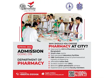 Motion Graphic Post Design for City University, Pharmacy animation branding design graphic design illustration logo logo design modern logo design motion graphics ui vector website