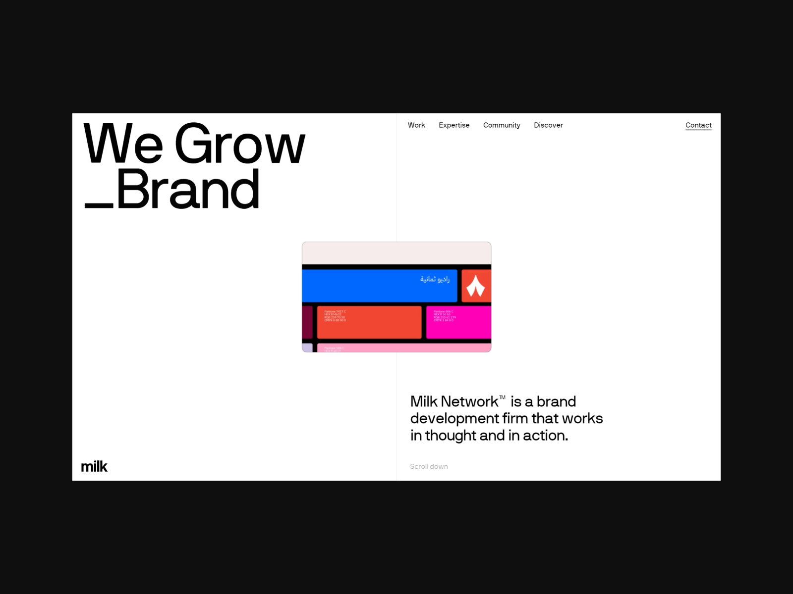 Milk Network animation branding graphic design logo motion graphics ui